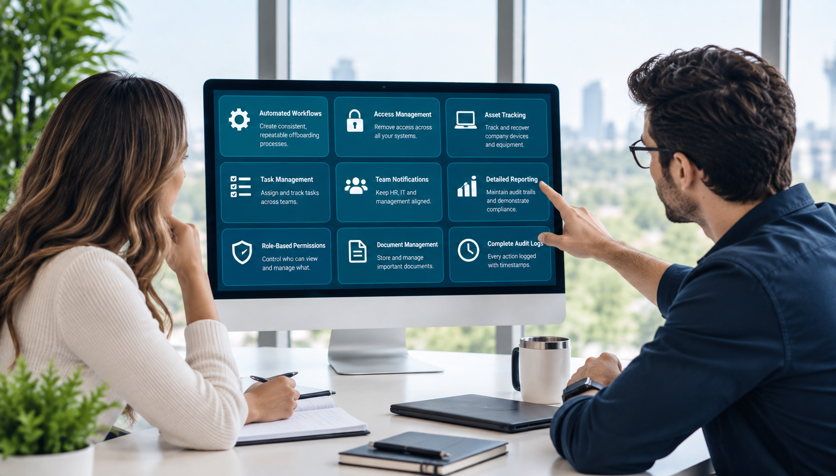 OffboardSafe compliance and reporting dashboard